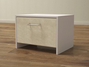 PROxSON Тумба Varna (ЛДСП Белая+ткань Белый/Savana Milk (молочный)) 51x40 в Губкинском - gubkinskiy.mebel24.online | фото