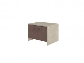 PROxSON Тумба Varna (ЛДСП+ткань Бунратти/Tesla Брауни) 51x40 в Губкинском - gubkinskiy.mebel24.online | фото