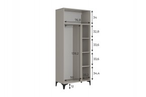 РИЧ Шкаф двухдверный в Губкинском - gubkinskiy.mebel24.online | фото 3