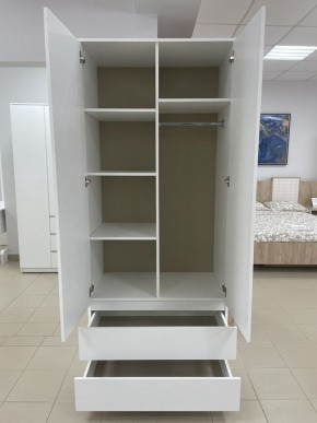 Шкаф 2-ств. с 2 ящиками "Бьянко" в Губкинском - gubkinskiy.mebel24.online | фото 2