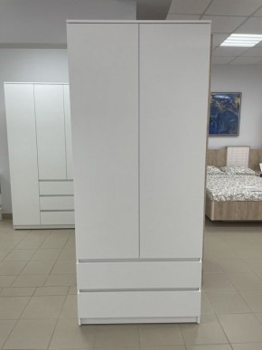 Шкаф 2-ств. с 2 ящиками "Бьянко" в Губкинском - gubkinskiy.mebel24.online | фото 3