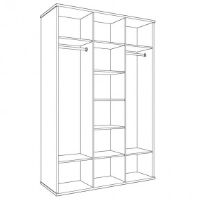 Шкаф 3-х дверный (корпус) Парма Нео в Губкинском - gubkinskiy.mebel24.online | фото 3
