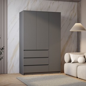 Шкаф 3-х створчатый Симпл ШК-08 (графит) в Губкинском - gubkinskiy.mebel24.online | фото 3