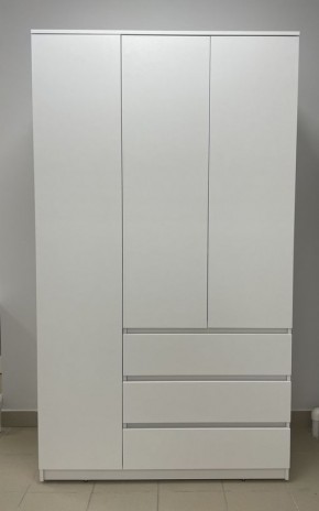 Шкаф 3-ств. с 3 ящиками "Бьянко" в Губкинском - gubkinskiy.mebel24.online | фото 3