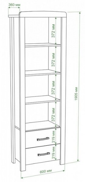 Шкаф для белья Бартоло ВТД-ГФ в Губкинском - gubkinskiy.mebel24.online | фото 2