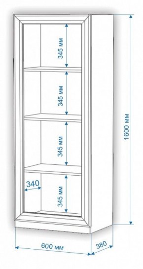 Шкаф для белья Нобиле ВтН-ФГД в Губкинском - gubkinskiy.mebel24.online | фото 2