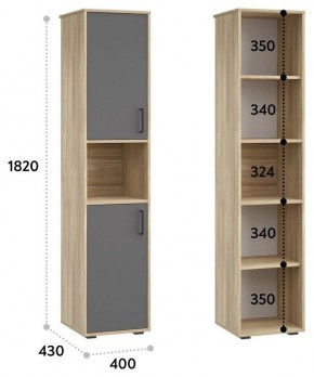 Шкаф для белья Оскар в Губкинском - gubkinskiy.mebel24.online | фото 3