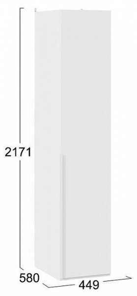 Шкаф для белья Порто СМ-393.07.001 в Губкинском - gubkinskiy.mebel24.online | фото 4