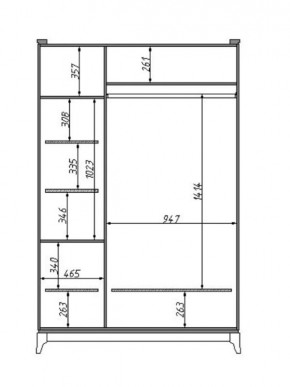 Шкаф для одежды Сабрина (ММ-302-01/03Б) в Губкинском - gubkinskiy.mebel24.online | фото