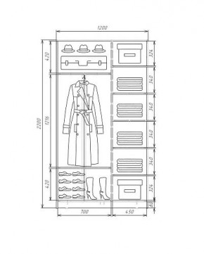 Шкаф-купе ХИТ 22-4-12-66 (420) в Губкинском - gubkinskiy.mebel24.online | фото 5