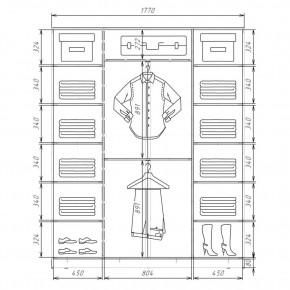 Шкаф-купе ХИТ 22-4-20/2-777 (420) в Губкинском - gubkinskiy.mebel24.online | фото 2