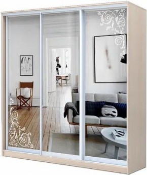 Шкаф-купе ХИТ 22-4-20-656 ОРНАМЕНТ в Губкинском - gubkinskiy.mebel24.online | фото