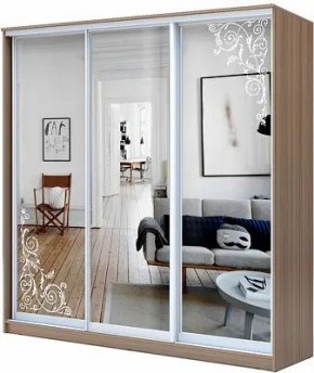 Шкаф-купе ХИТ 23-20/2-656 ОРНАМЕНТ в Губкинском - gubkinskiy.mebel24.online | фото