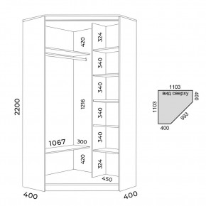 Шкаф-купе ХИТ-У-22-4-11 в Губкинском - gubkinskiy.mebel24.online | фото 2