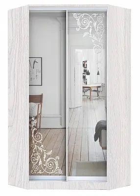 Шкаф-купе ХИТ-У-L-24-64-66 ОРНАМЕНТ в Губкинском - gubkinskiy.mebel24.online | фото