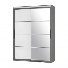Шкаф-купе Крафт-6 1.6 м ШКК-06 (графит) в Губкинском - gubkinskiy.mebel24.online | фото 3