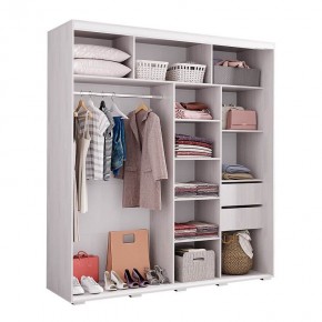 Шкаф-купе Крафт-6 (Ясень Белый) в Губкинском - gubkinskiy.mebel24.online | фото 2