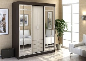 Шкаф-купе Лидер 1 венге-дуб в Губкинском - gubkinskiy.mebel24.online | фото 2