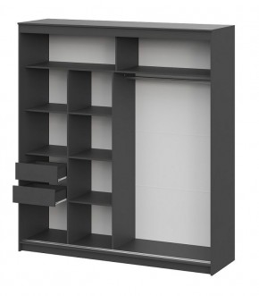 Шкаф-купе ШКП 3 МАКС (2000) Графит серый в Губкинском - gubkinskiy.mebel24.online | фото 3
