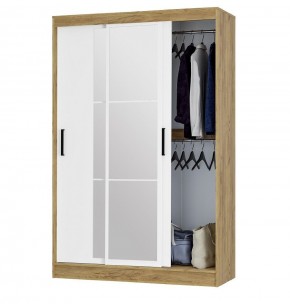 Шкаф-купе Тайм ШКК-03 (крафт/белый) в Губкинском - gubkinskiy.mebel24.online | фото 2