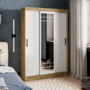 Шкаф-купе Тео ШКК-02 (крафт/белый) в Губкинском - gubkinskiy.mebel24.online | фото