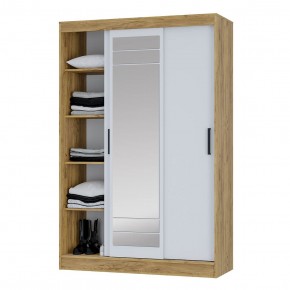 Шкаф-купе Тео ШКК-02 (крафт/белый) в Губкинском - gubkinskiy.mebel24.online | фото 4