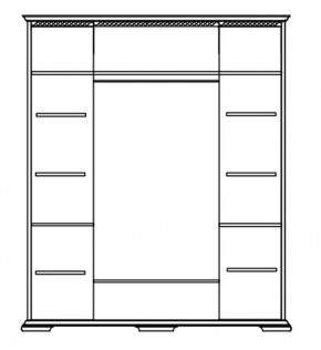 Шкаф Лика с зеркалом (ММ 137-01/04) в Губкинском - gubkinskiy.mebel24.online | фото 4