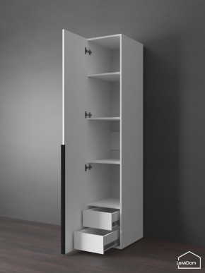 Шкаф Linnea MHR-1-3 2050х400х510 (Белый-М 11.1.2) в Губкинском - gubkinskiy.mebel24.online | фото 6