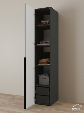 Шкаф Linnea MHR-1-4 2050х400х510 (Графит-М 11.1.25) в Губкинском - gubkinskiy.mebel24.online | фото 5