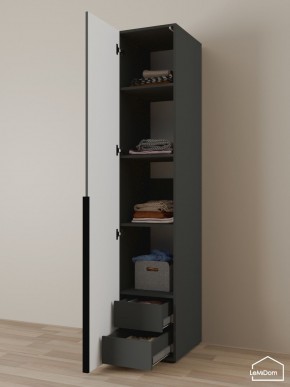 Шкаф Linnea MHR-1-4 2050х400х510 (Графит-М 11.1.25) в Губкинском - gubkinskiy.mebel24.online | фото 6