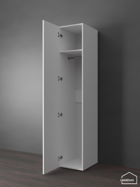 Шкаф Linnea MHR-1PO 2050х400х510 (Белый-М 11.1.1) в Губкинском - gubkinskiy.mebel24.online | фото 4