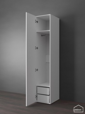 Шкаф Linnea MHR-1PO-3 2050х400х510 (Белый-М 11.1.2) в Губкинском - gubkinskiy.mebel24.online | фото 4