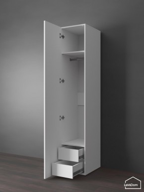 Шкаф Linnea MHR-1PO-3 2050х400х510 (Белый-М 11.1.2) в Губкинском - gubkinskiy.mebel24.online | фото 5
