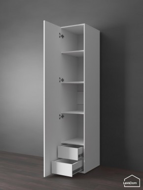 Шкаф Linnea MHR-1PO-4 2050х400х510 (Белый-М 11.1.1) в Губкинском - gubkinskiy.mebel24.online | фото 4