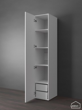 Шкаф Linnea MHR-1PO-4 2050х400х510 (Белый-М 11.1.1) в Губкинском - gubkinskiy.mebel24.online | фото 5