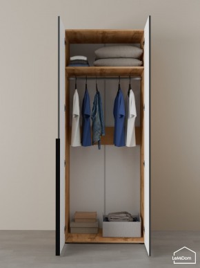 Шкаф Linnea MHR-2 2050х800х510 (ДВ-М 11.1.25) в Губкинском - gubkinskiy.mebel24.online | фото 4