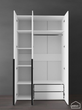 Шкаф Linnea MHR-3-2 2050х1200х510 (Белый-М 11.1.1) в Губкинском - gubkinskiy.mebel24.online | фото 5