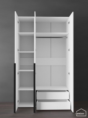 Шкаф Linnea MHR-3-2 2050х1200х510 (Белый-М 11.1.1) в Губкинском - gubkinskiy.mebel24.online | фото 6