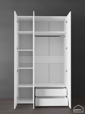 Шкаф Linnea MHR-3PO-2 2050х1200х510 (Белый-М 11.1.1) в Губкинском - gubkinskiy.mebel24.online | фото 5