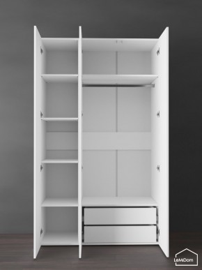 Шкаф Linnea MHR-3PO-2 2050х1200х510 (Белый-М 11.1.1) в Губкинском - gubkinskiy.mebel24.online | фото 6