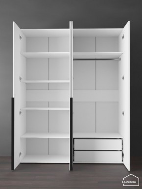 Шкаф Linnea MHR-4-2 2050х1600х510 (Белый-М 11.1.2) в Губкинском - gubkinskiy.mebel24.online | фото 6