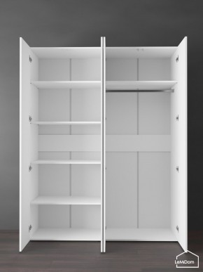 Шкаф Linnea MHR-4PO-1 2050х1600х510 (Белый-М 11.1.2) в Губкинском - gubkinskiy.mebel24.online | фото 4