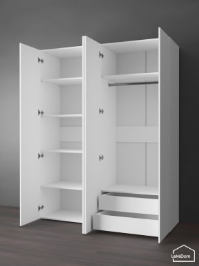 Шкаф Linnea MHR-4PO-2 2050х1600х510 (Белый-М 11.1.2) в Губкинском - gubkinskiy.mebel24.online | фото 6