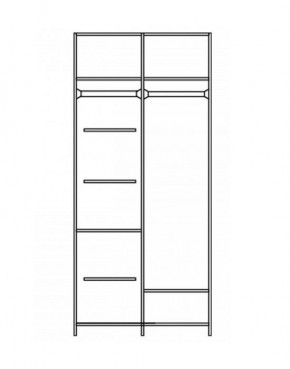 Шкаф Нинель ММ-167-01/03 в Губкинском - gubkinskiy.mebel24.online | фото 3