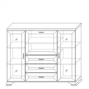 Шкаф низкий (2 стеклодвери) Сиена в Губкинском - gubkinskiy.mebel24.online | фото 4