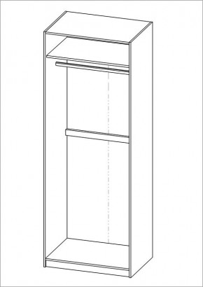 Шкаф ПЕГАС двухдверный, цвет белый в Губкинском - gubkinskiy.mebel24.online | фото 3