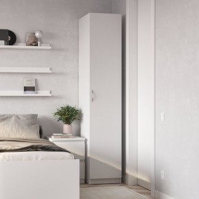 Шкаф ПЕГАС однодверный, цвет белый в Губкинском - gubkinskiy.mebel24.online | фото 4