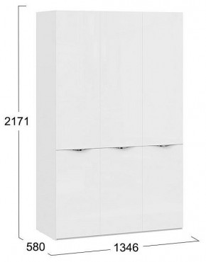 Шкаф платяной Глосс СМ-319.07.431 в Губкинском - gubkinskiy.mebel24.online | фото 4
