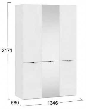 Шкаф платяной Глосс СМ-319.07.432 в Губкинском - gubkinskiy.mebel24.online | фото 4