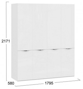 Шкаф платяной Глосс СМ-319.07.441 в Губкинском - gubkinskiy.mebel24.online | фото 3